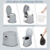 Pot de Chambre Adulte Toilette Portable – Image 3