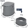 Pot de Chambre Adulte Toilette Portable – Image 5