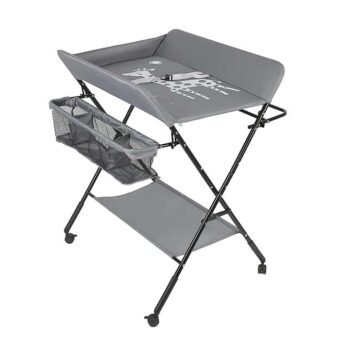 Table à langer Compacte pliable gris