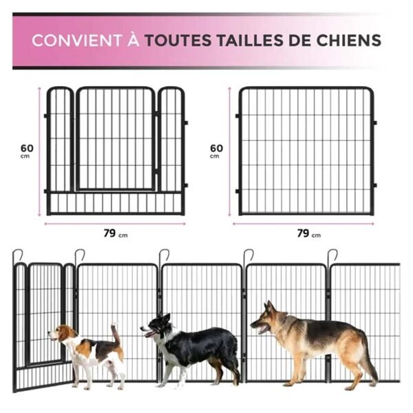 Enclos pour chien Modulaire 8 panneaux – Image 2