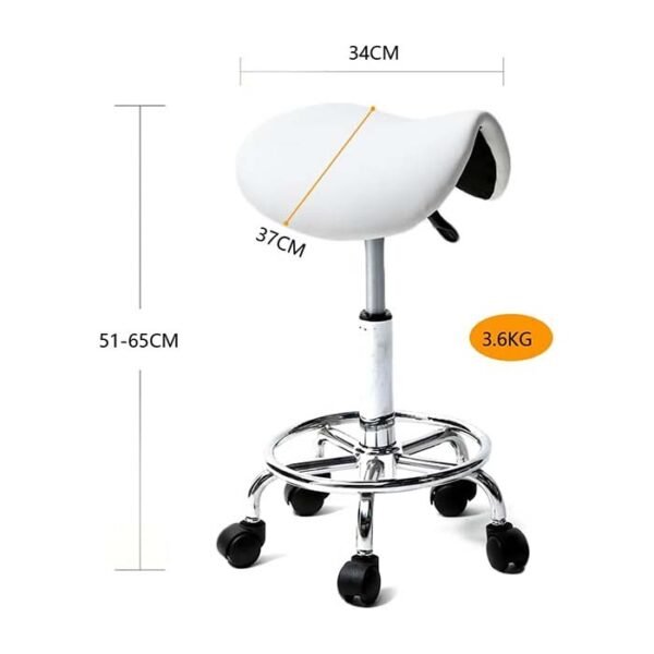 Tabouret de Selle Similicuir rembourré – Image 3