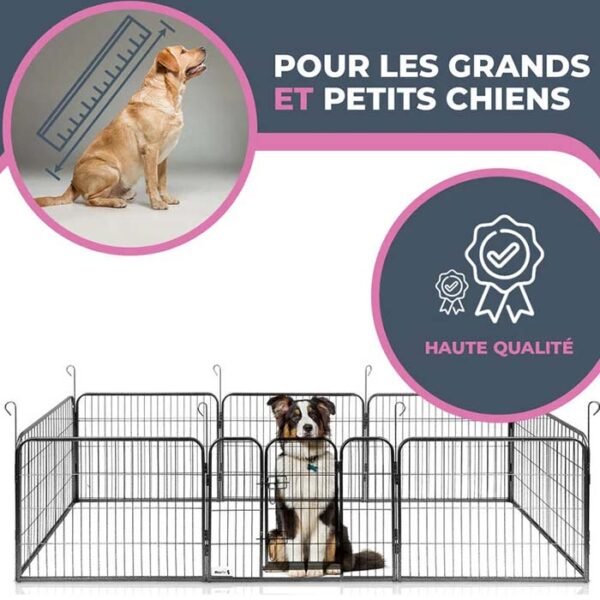 Enclos pour chien Modulaire 8 panneaux – Image 5