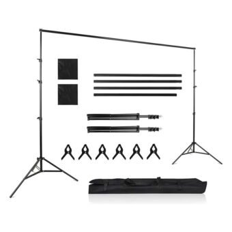Support de Fond Réglable pour Studio Photo 2,6 x 3m