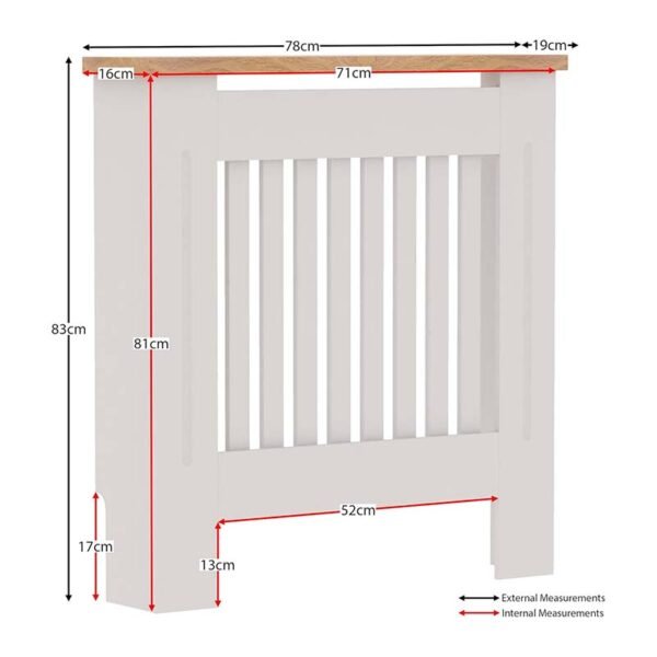 Cache-radiateur moderne 78x81x19 cm – Image 4