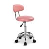 Tabouret pivotant à 360° réglable en hauteur avec dossier
