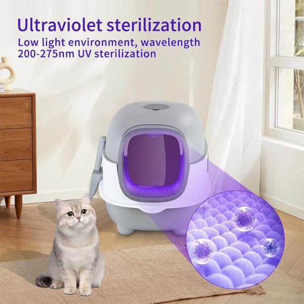 Bac à Litière pour Chat Désinfection automatique – Image 4