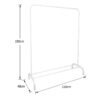 Portant à vêtements en Métal, Porte Manteaux blanc – Image 2