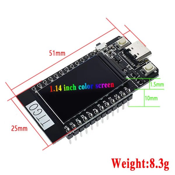 Carte de développement de Module WiFi ESP32 TTGO – Image 2