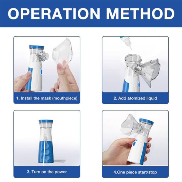 Inhalateur Vapeur Portable Rechargeable pour Adultes et Enfants – Image 3