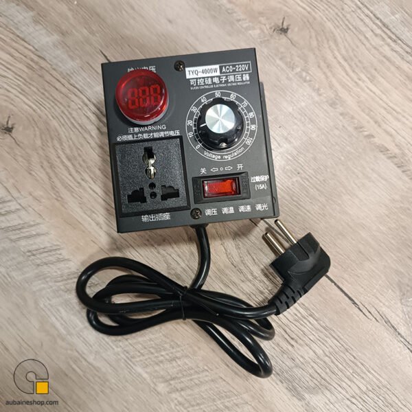 Gradateur, régulateur de tension à thyristor 4000W – Image 3