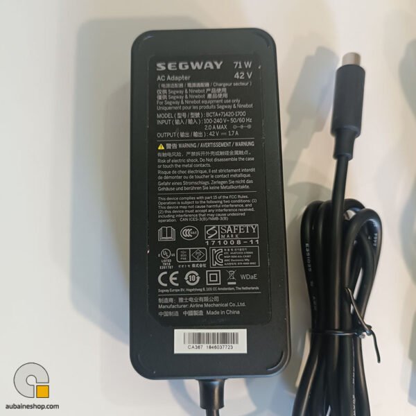 Chargeur trottinette Ninebot et Xiaomi 42V 1,7A – Image 4