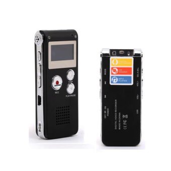 Dictaphone Enregistreur Vocal Numérique Portable 8Go