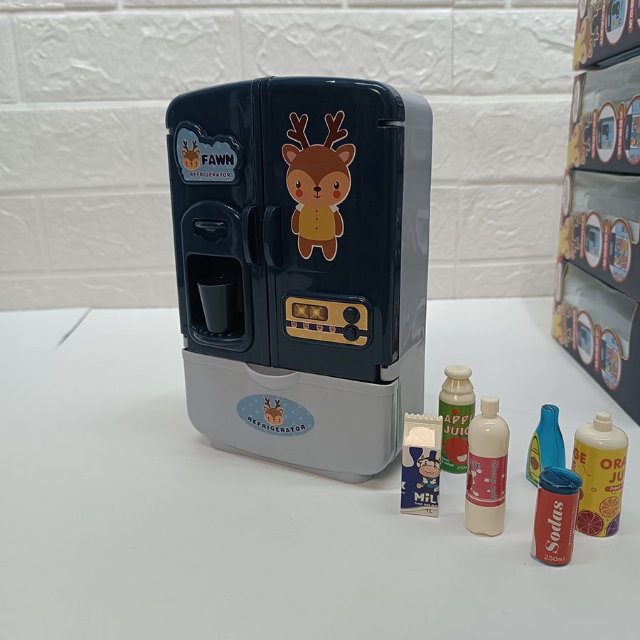 Réfrigérateur Jouet pour Enfants Design Mignon avec Faon – Image 2