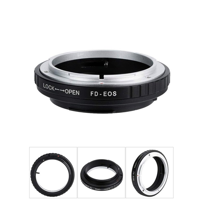 Adaptateur Bague FD vers EOS pour Objectifs Canon FD