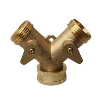 Répartiteur Tuyau Laiton 2 Voies avec Vannes