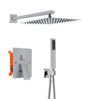 Set de Douche Mural Inox douche encastrable