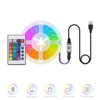 Bande lumineuse LED RGB USB 5V IP65 Flexible