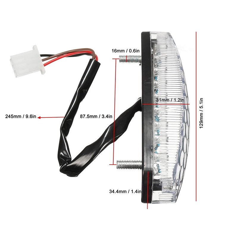 Feu de freinage de Stop Arrière 12V pour Quad – Image 2