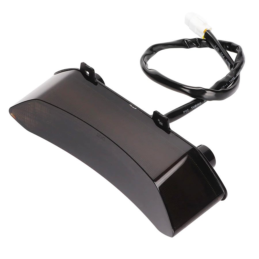 Feu Arrière LED noir fumé Moto Universel Haute Luminosité