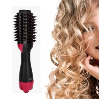 Brosse Soufflante 4-en-1, Peigne agrave, Air Chaud 1000W