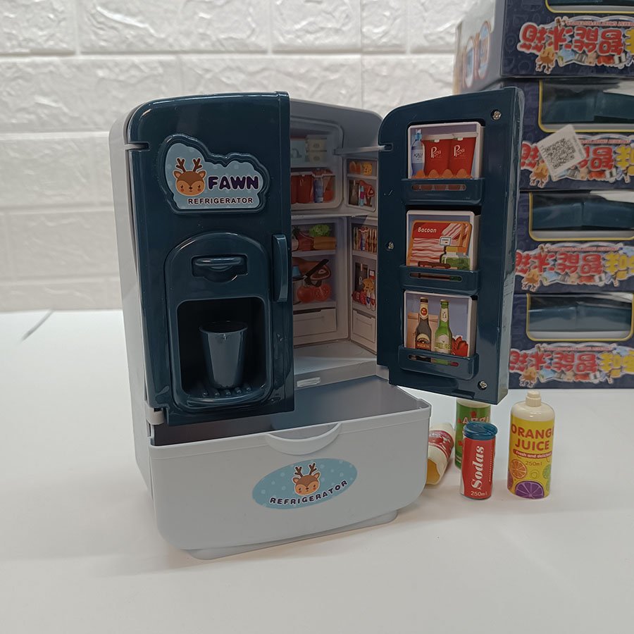 Réfrigérateur Jouet pour Enfants Design Mignon avec Faon – Image 3