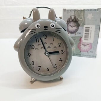 Réveil Analogique Totoro Design Cartoon avec Clochettes