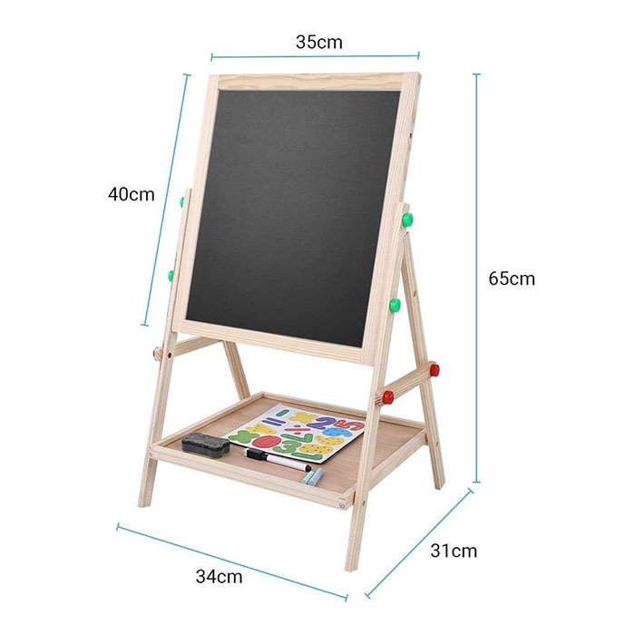 Tableau éducatif multifonction en bois – Éveil & apprentissage Neuf – Image 2