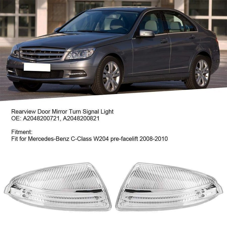 Paire de clignotants de rétroviseur Mercedes Classe C W204 – Image 3