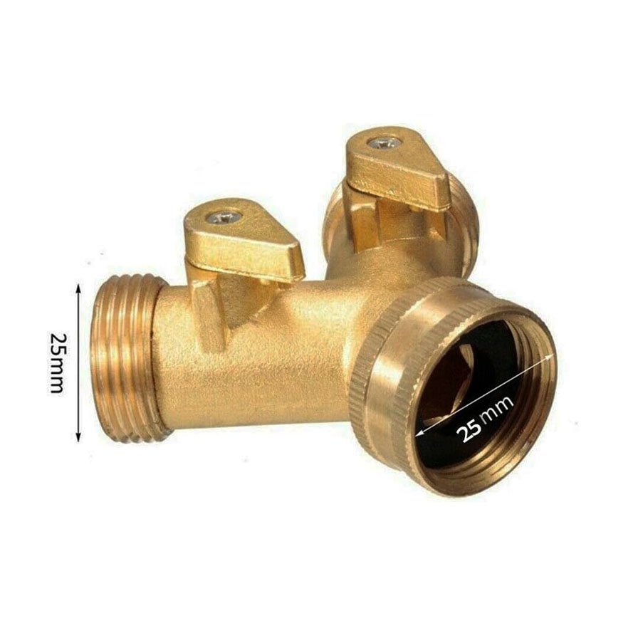 Répartiteur Tuyau Laiton 2 Voies avec Vannes – Image 3