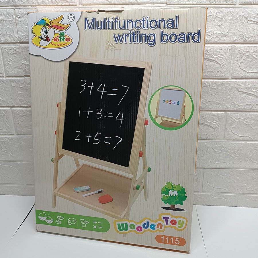 Tableau éducatif multifonction en bois – Éveil & apprentissage Neuf – Image 3