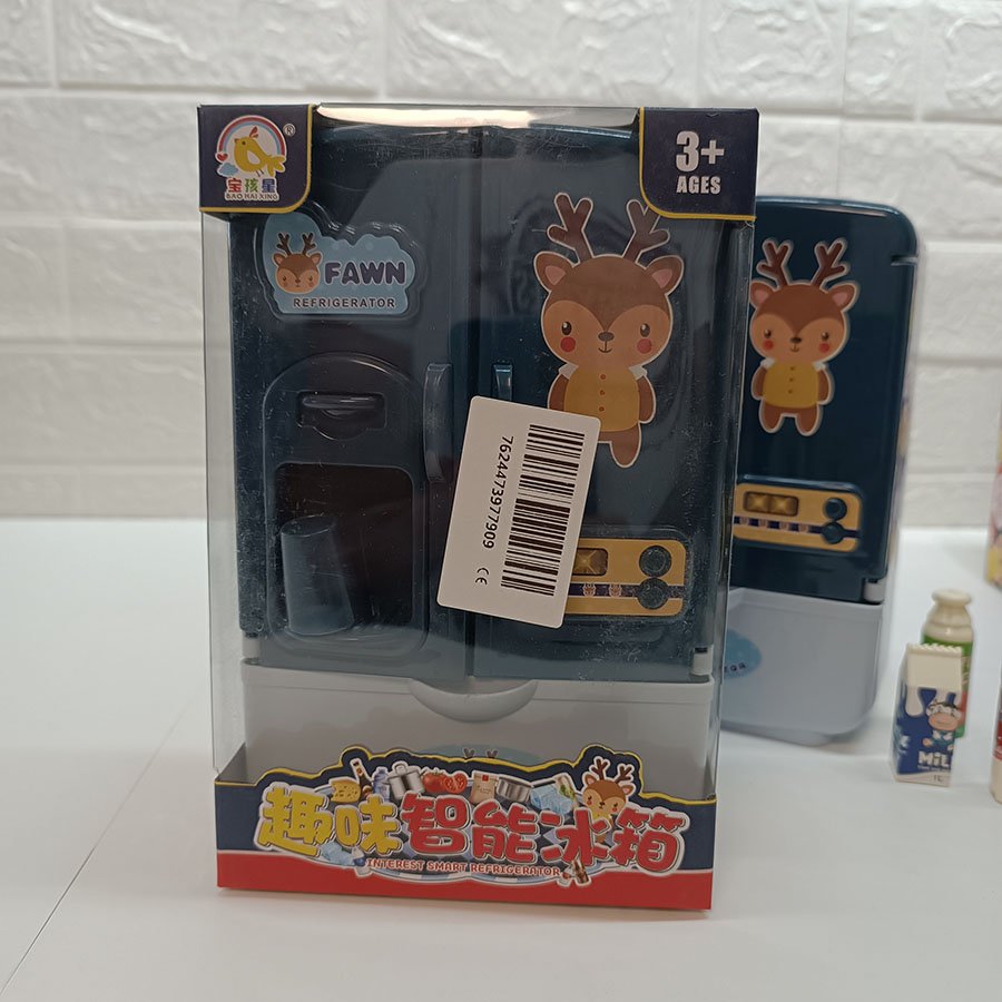 Réfrigérateur Jouet pour Enfants Design Mignon avec Faon – Image 7