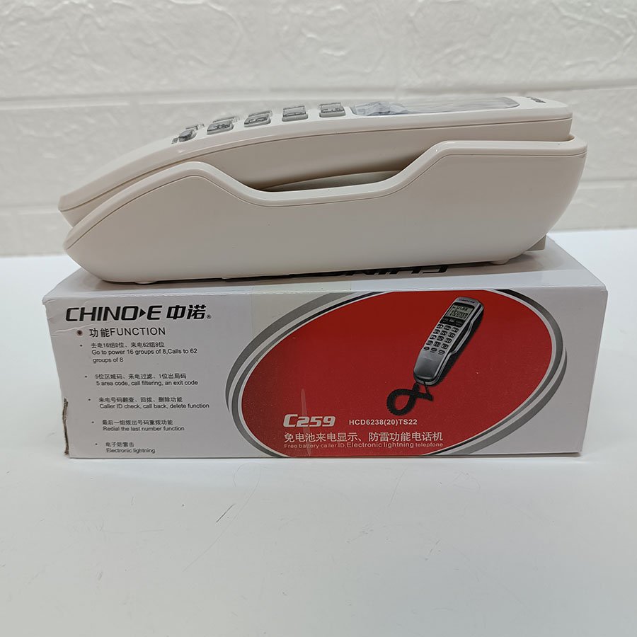 Téléphone Fixe Filaire CHINO-E C259 pour la Maison et bureau – Image 5