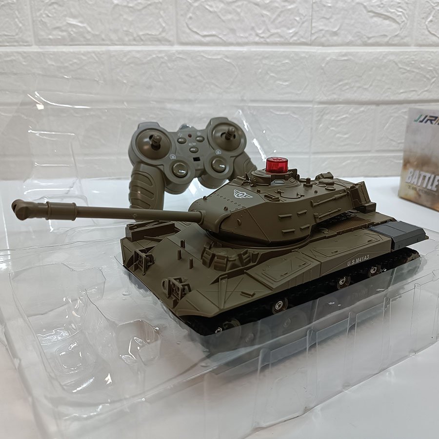 Tank Télécommandé Battle Tank Véhicule Char Modèle Militaire 1/30 – Image 2
