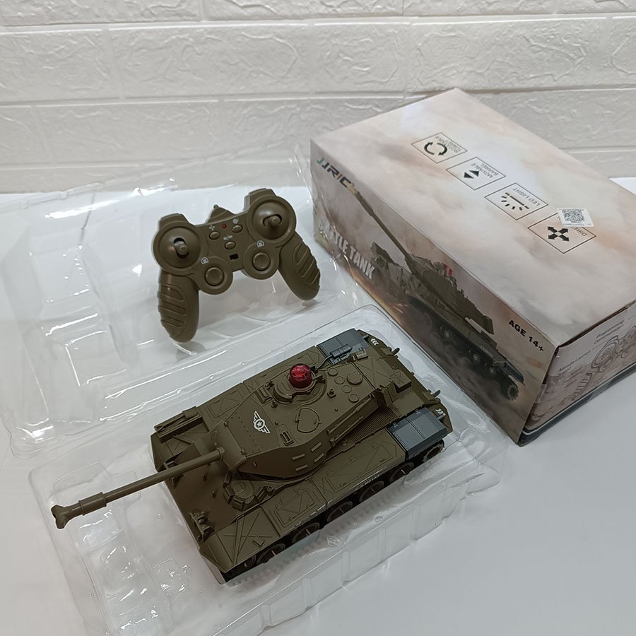 Tank Télécommandé Battle Tank Véhicule Char Modèle Militaire 1/30 – Image 3