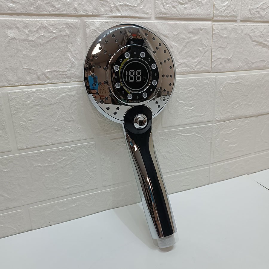 Pommeau de douche avec contrôle de la température à 3 couleurs – Image 3