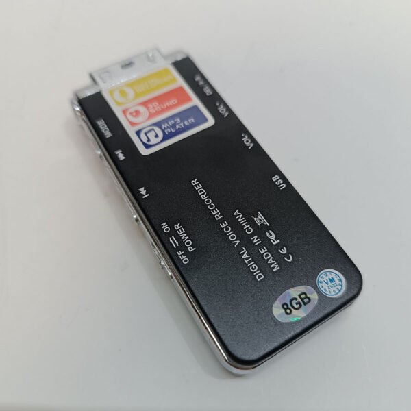 Dictaphone Enregistreur Vocal Numérique Portable 8Go – Image 3