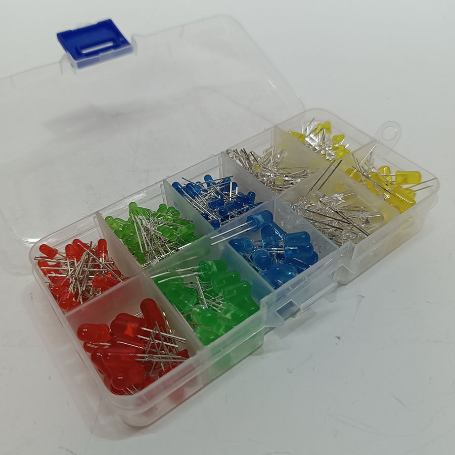 Kit 300 LED 5mm rouge vert bleu jaune blanc – Image 2