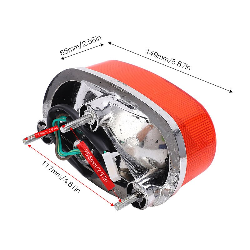 Feu Stop Arrière 3 Fils Universel pour VTT Moto Quad – Image 7
