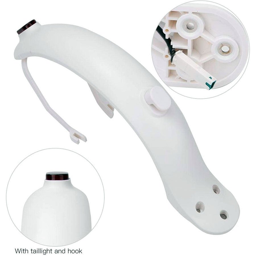 Garde-boue arrière blanc pour trottinette Xiaomi – Image 6