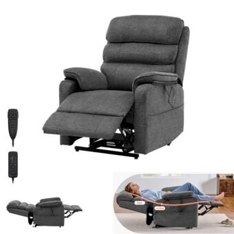 Fauteuil relax inclinable électrique avec chaleur et massage