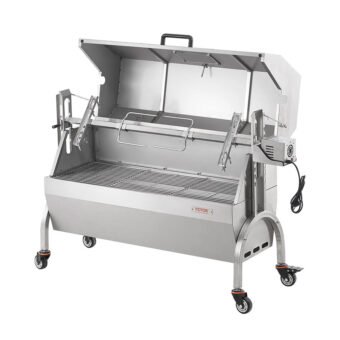 Barbecue à Charbon avec Tournebroche Électrique 52 W