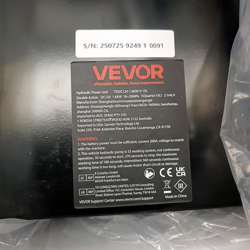 Pompe Hydraulique DC 12V à Double Effet 15L – Image 2