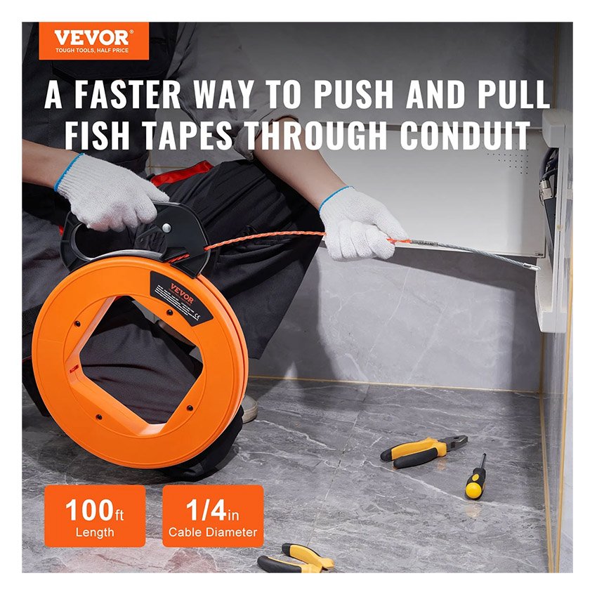 Aiguille Électricien 30,5 m Tire Fils Électrique – Image 4