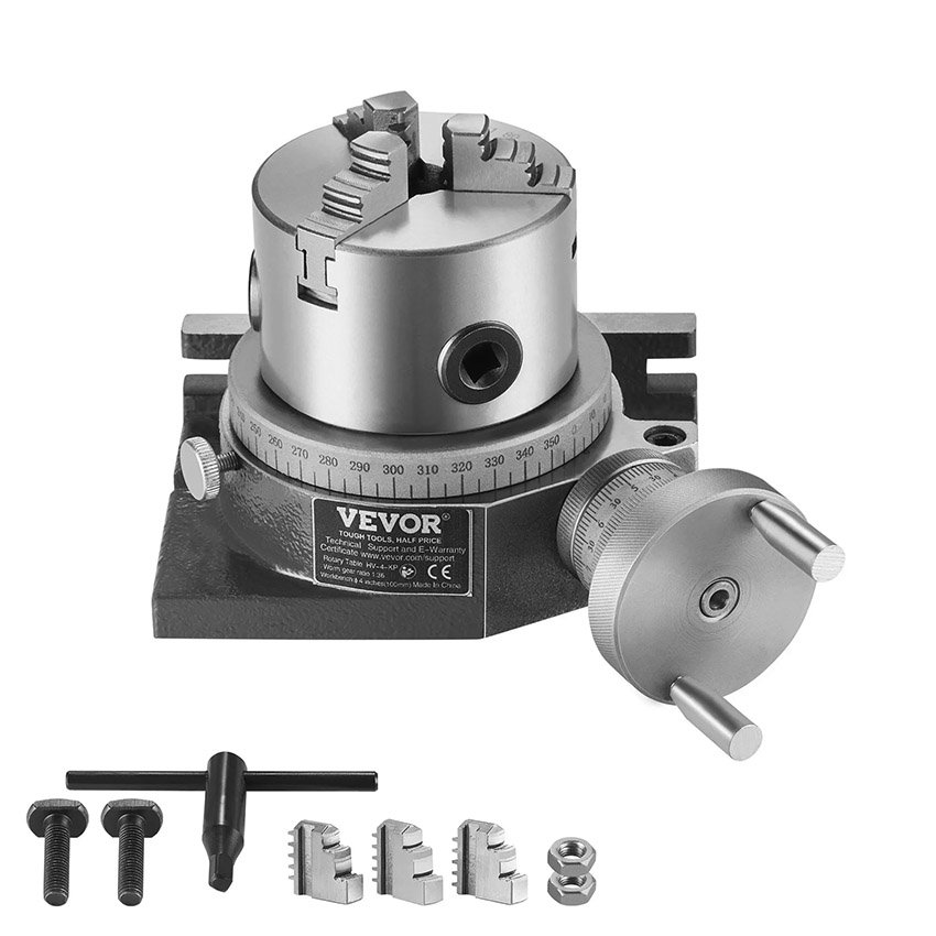 Table rotative pour fraiseuses mandrin à 3 mâchoires 80mm