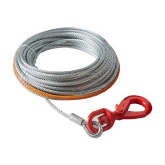 Câble de Treuil Métallique 9,5 mm x 30,5 m Rupture 67,6 kN