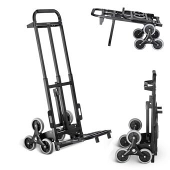 Chariot monte-escalier diable de manutention robuste