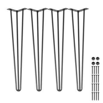 Pieds de table en épingle à cheveux de 61 cm