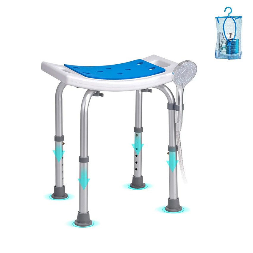 Siège de Douche Antidérapant Hauteur Réglable