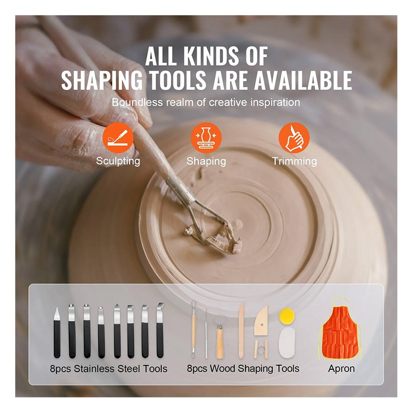 Tour de Potier 28cm de Dia. 350W 60-300 tr/min – Image 3