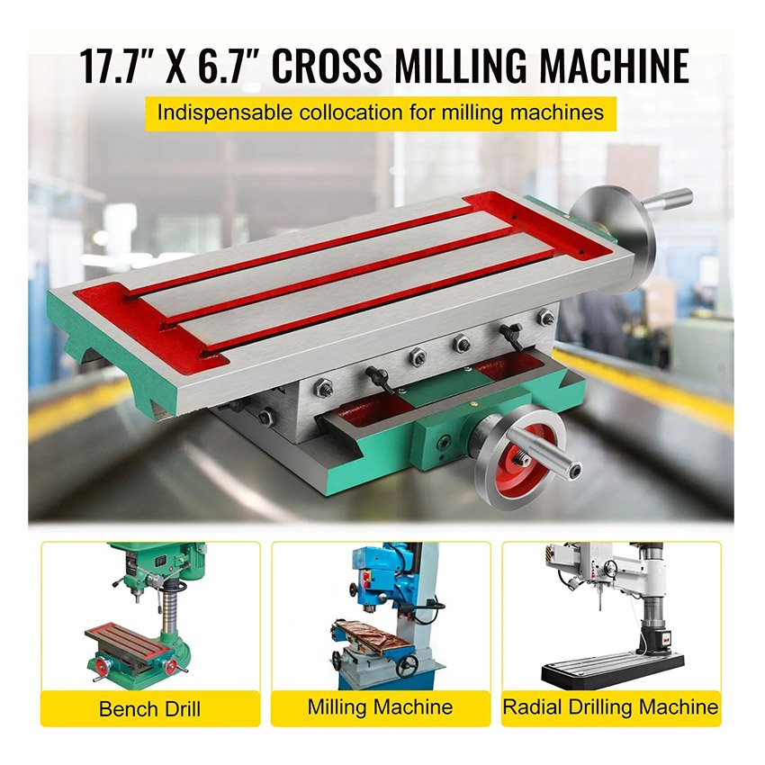 Table de travail Chariot composé de fraisage 450x170mm – Image 2